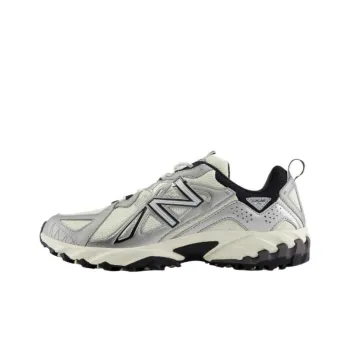 New Balance ML610 Anti Slip Wear Resistant Low Top Casual Shoes Unisex Beige Silver