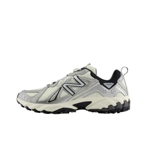 New Balance ML610 Anti Slip Wear Resistant Low Top Casual Shoes Unisex Beige Silver