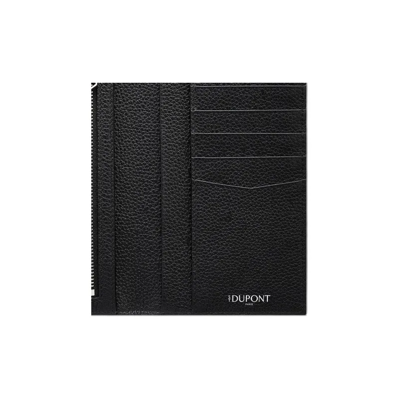 S. T.DUPONT Full grain Calf Leather Wallet Women's Black-3