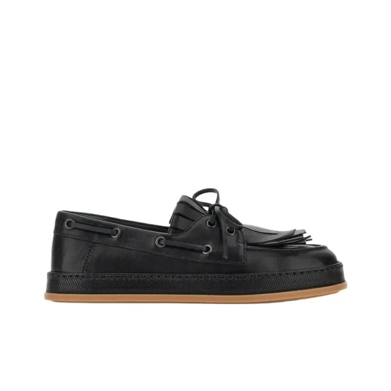 HOGAN H683 Casual Single Shoes 3cm Women's Black-1
