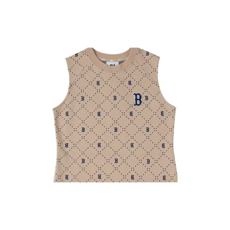MLB Sleeveless Dress Women's Khaki-2