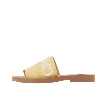 Chloe Woody Slide Slippers Women's Yellow