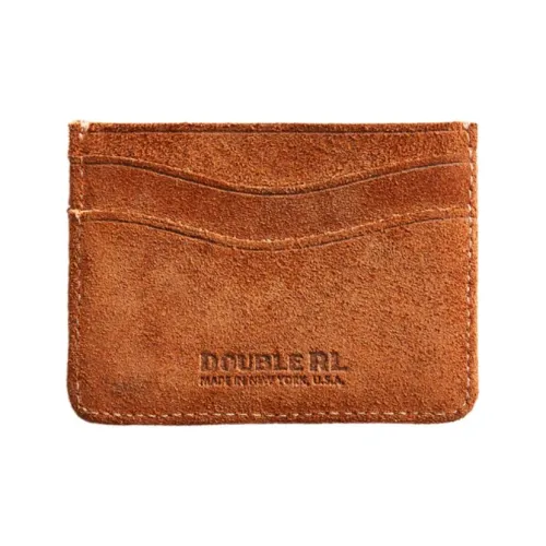 Polo Ralph Lauren Rough Suede Card Clip Card Holder Men's Brown