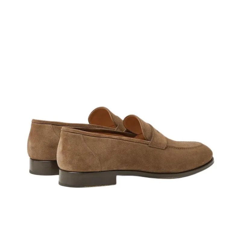Loro Piana Sergio Loafers Men's Umber-3