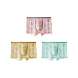 [No Gusset Lace Style]Light Pink+Light Coffee+Cyan