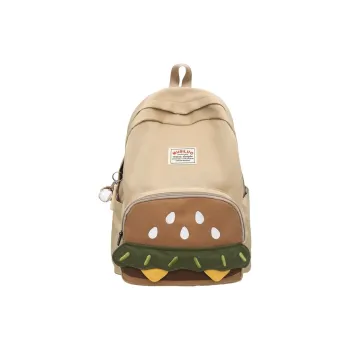 URBAN FOREST Nylon Backpack Regular Unisex Khaki/Brown