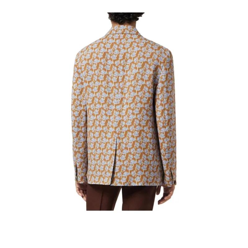 VERSACE Poppies Single breasted Blazer-4