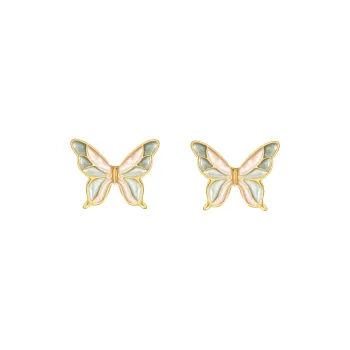 KEYS VIA Copper Alloy Stud Earrings Women's