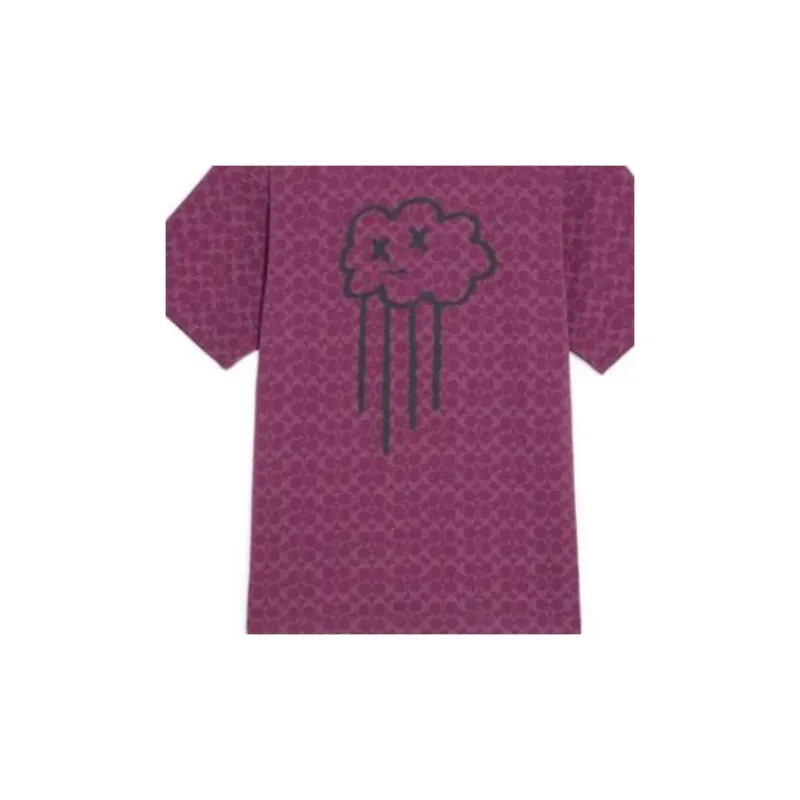 COACH T-Shirts Men Garnet Red-1