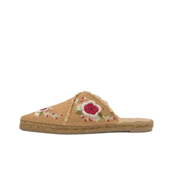 ETRO x Castañer Abrasion-Resistant Wrap-toe Slippers Women's Tan