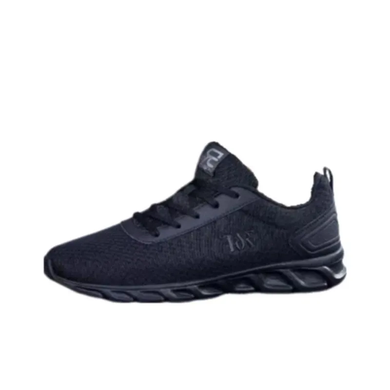 361° Cushioning Low Top Running Shoes Men's Black Gray-0