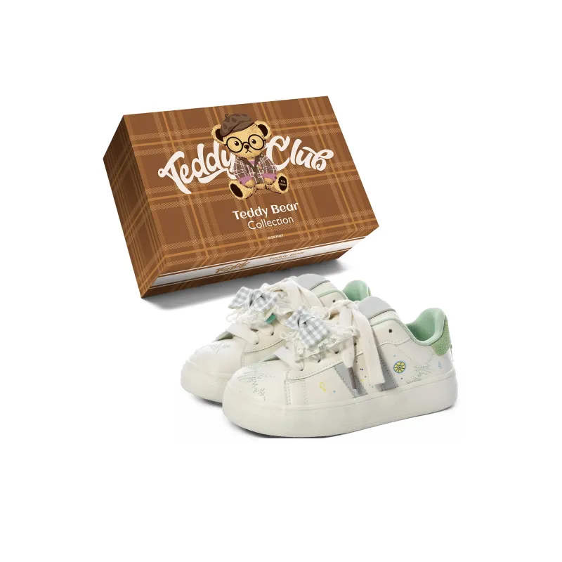 Teddy Bear Collection Coverage Slip Resistant And Abrasion Resistant Low Top Skateboard Shoes Women's-33
