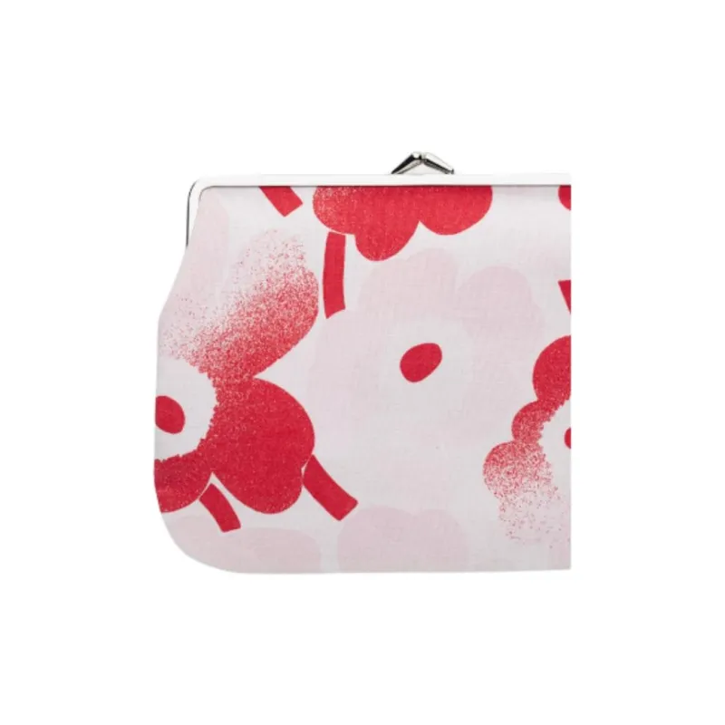 Marimekko Fabric Coin Purse Women's Red-2