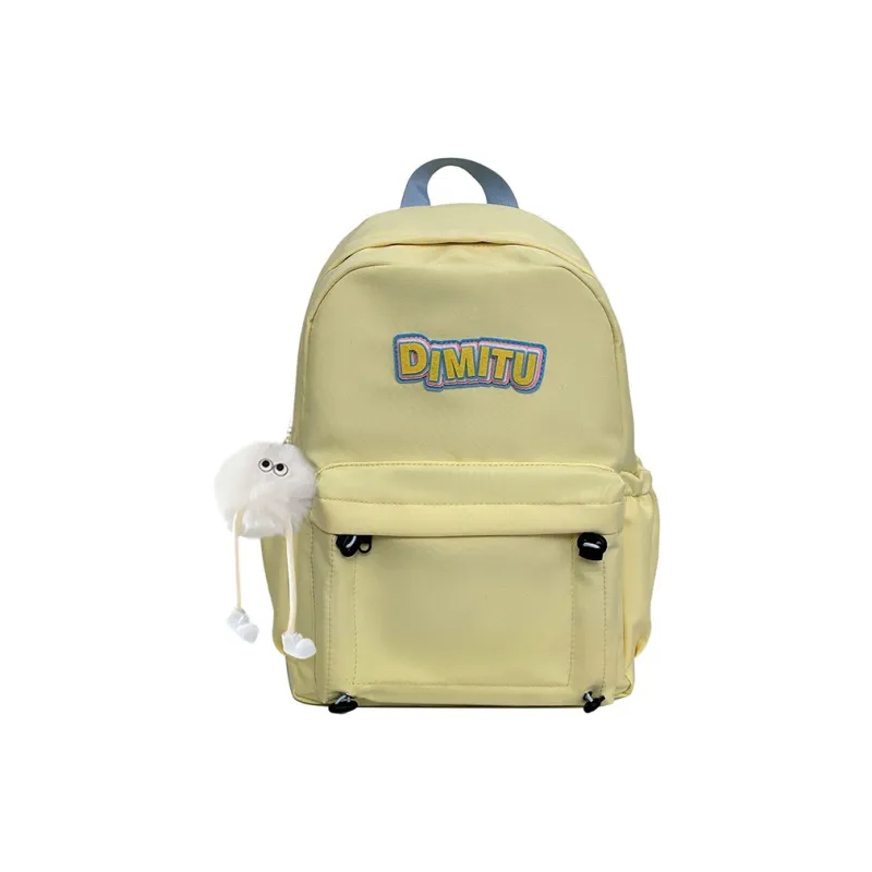 Meow In The Grass Nylon Backpack Regular Unisex Multicolor-5