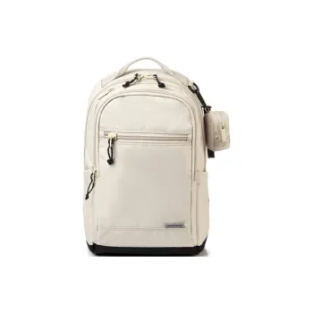 SAMSONITE Fabric Backpack Medium Size Men's Beige Yellow