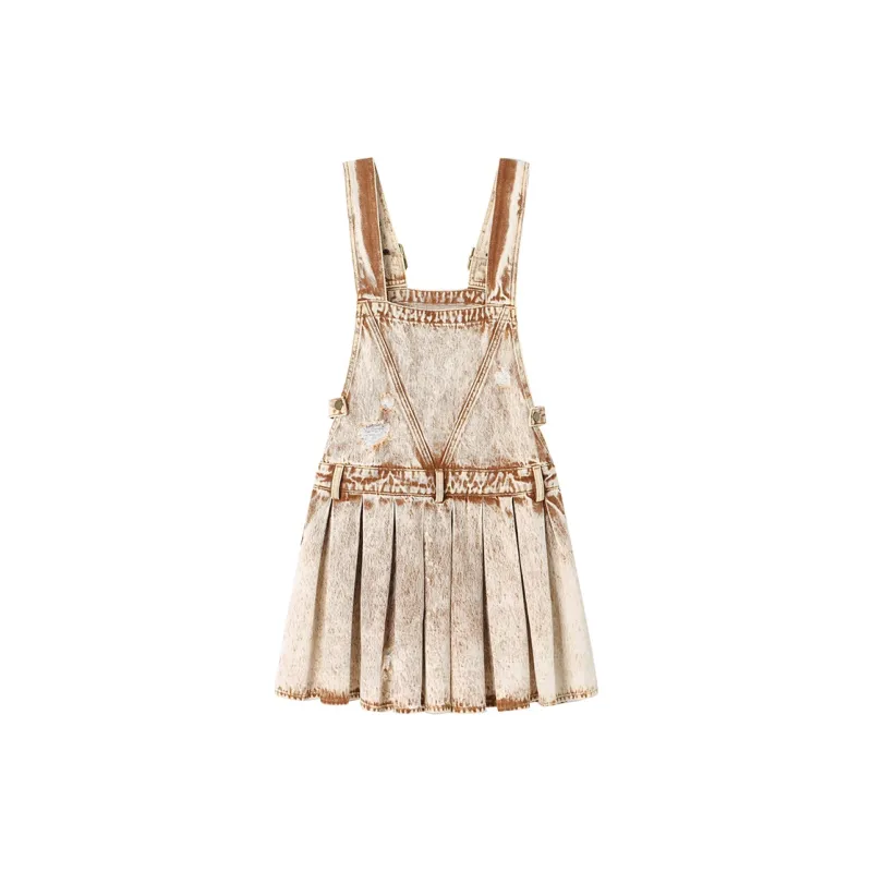 ANDREA MARTIN Slip Dress Women's Brown-1