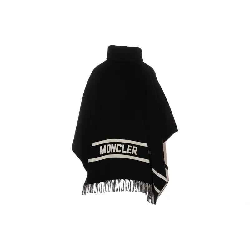 Moncler Fringed Hem Oversized Cape-7
