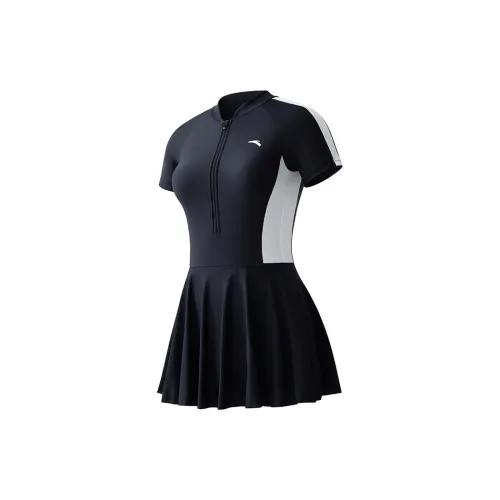 Anta One piece Swimsuit Women's Black/White