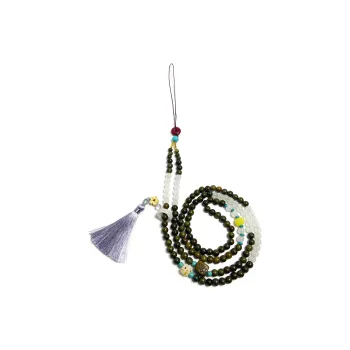 ERXI Green Sandalwood Wooden Necklaces Unisex