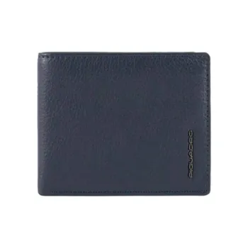 PIQUADRO Leather Wallet Men's Marine Blue
