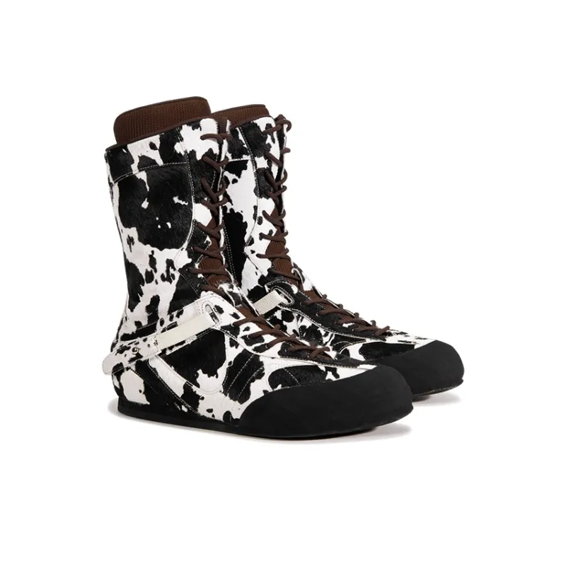 CONP Ankle Boots Unisex Multicolor Milk Texture-2