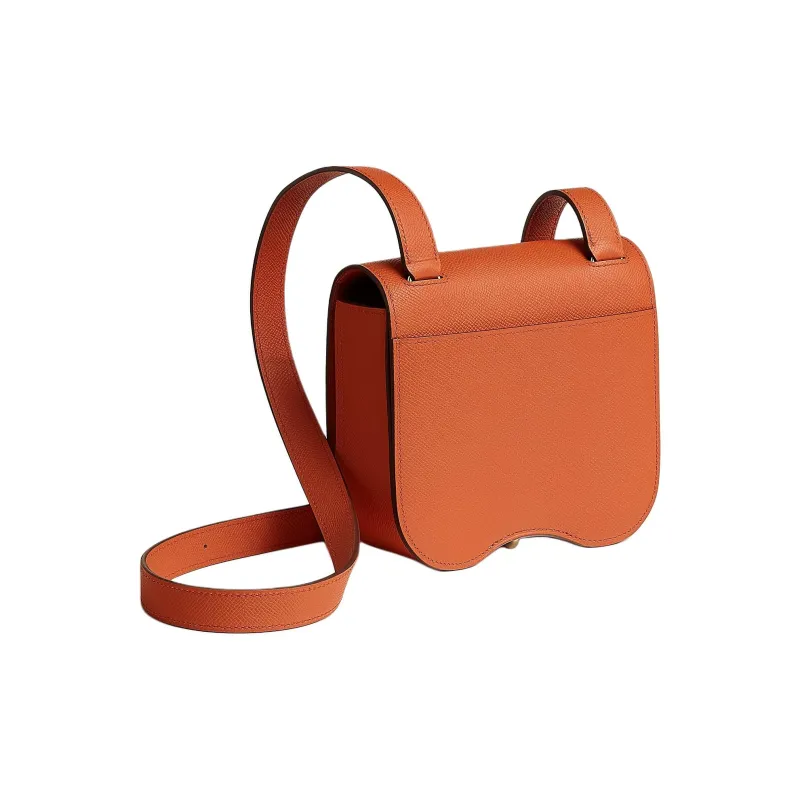 HERMES Della Cavalleria Epsom Calfskin Shoulder Bag Mini Women's Urniture: R1 Terre Battue Red Soil Color-2