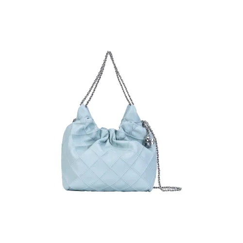 TORY BURCH Fleming Nappa Leather Portable Crossbody Bag, Shoulder Bag Mini Women's Light Blue