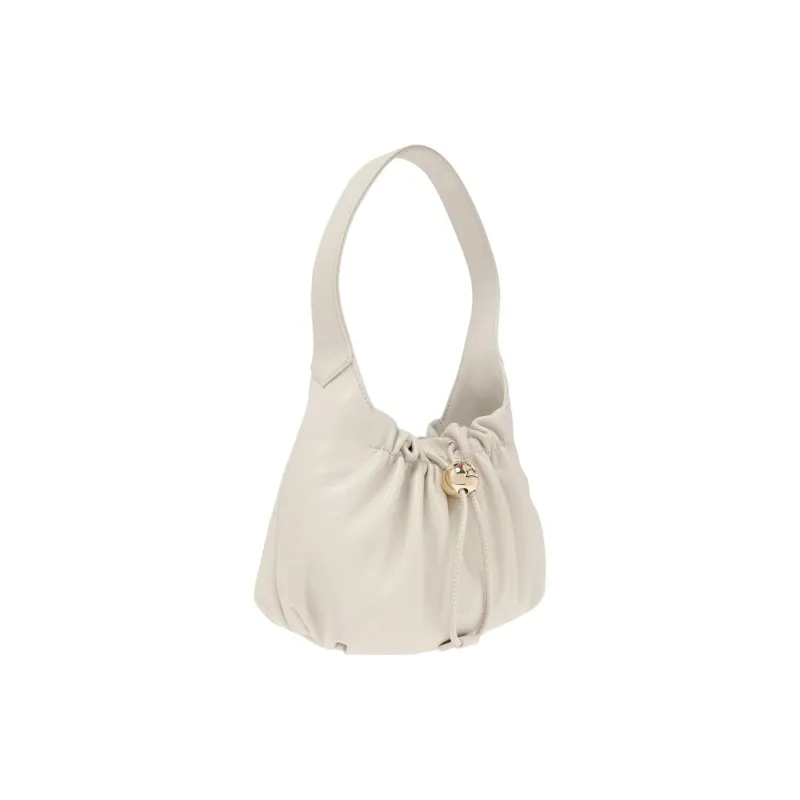 Furla Genuine Leather Shoulder Bag Mini Women's Cream White-1