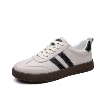 ΛOLUNKΛ Non slip And Sweat wicking Low Top Skateboard Shoes Men's White