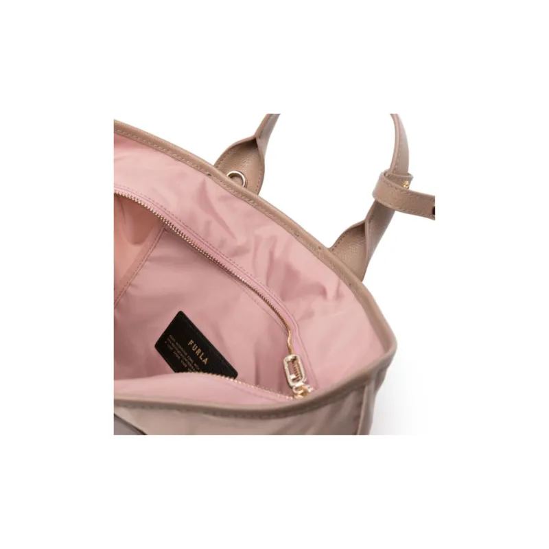 Furla Piuma Nylon One Shoulder Handbag Medium Size Women's Pink-3