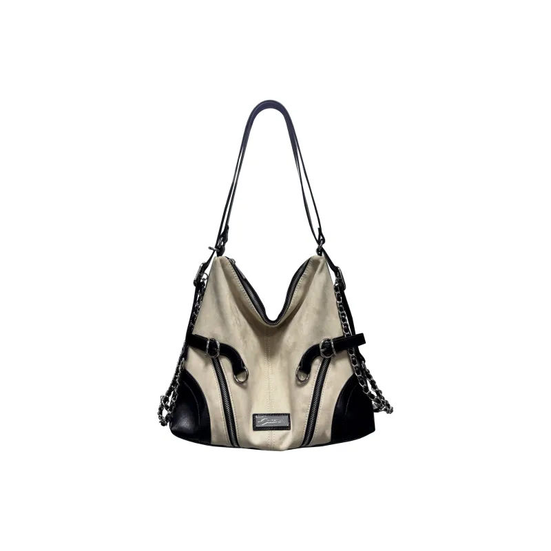 CULTIVATOR PU Backpack On The Shoulder Medium Size Unisex Reindeer Gray/Beige-5