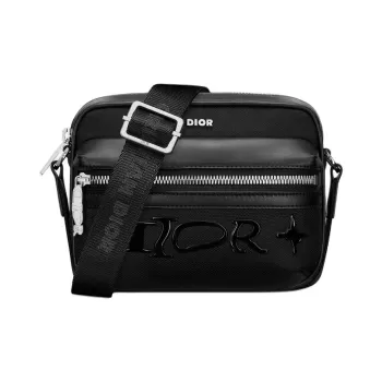 DIOR Technical Fabric Messenger Bag Shoulder Bag Crossbody Bag Mini Men's Black