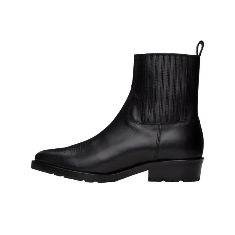 TOGA VIRILIS Short Chelsea Boots 4cm Men's Black-0