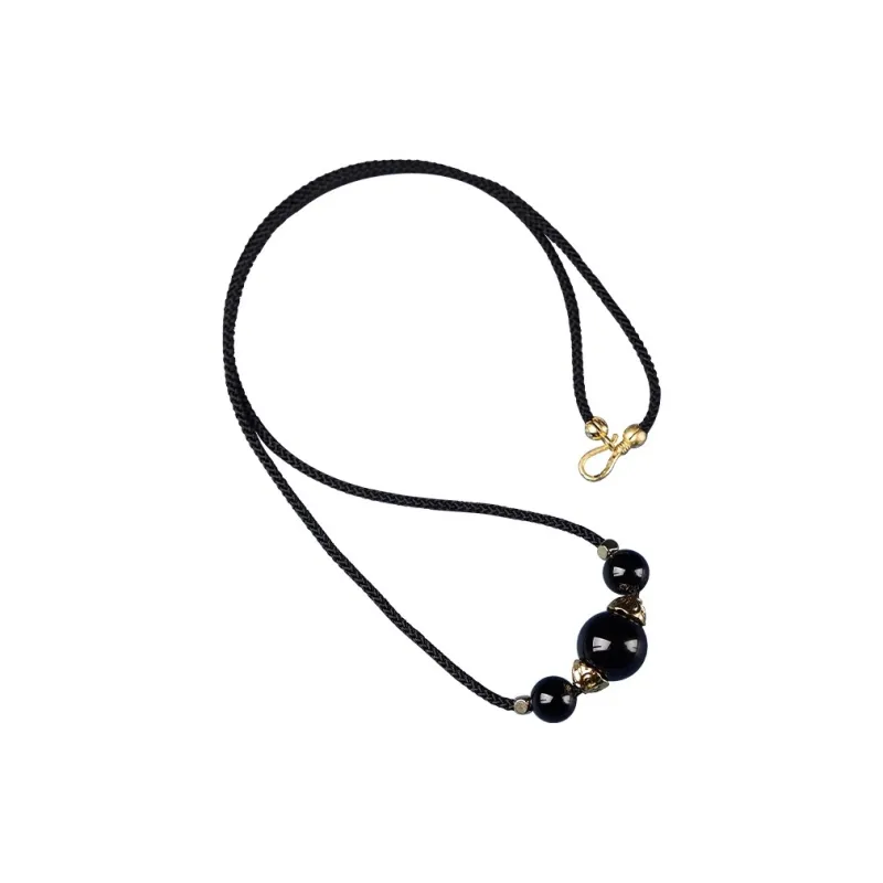 Moon Jewelry Agate Necklaces Unisex-13