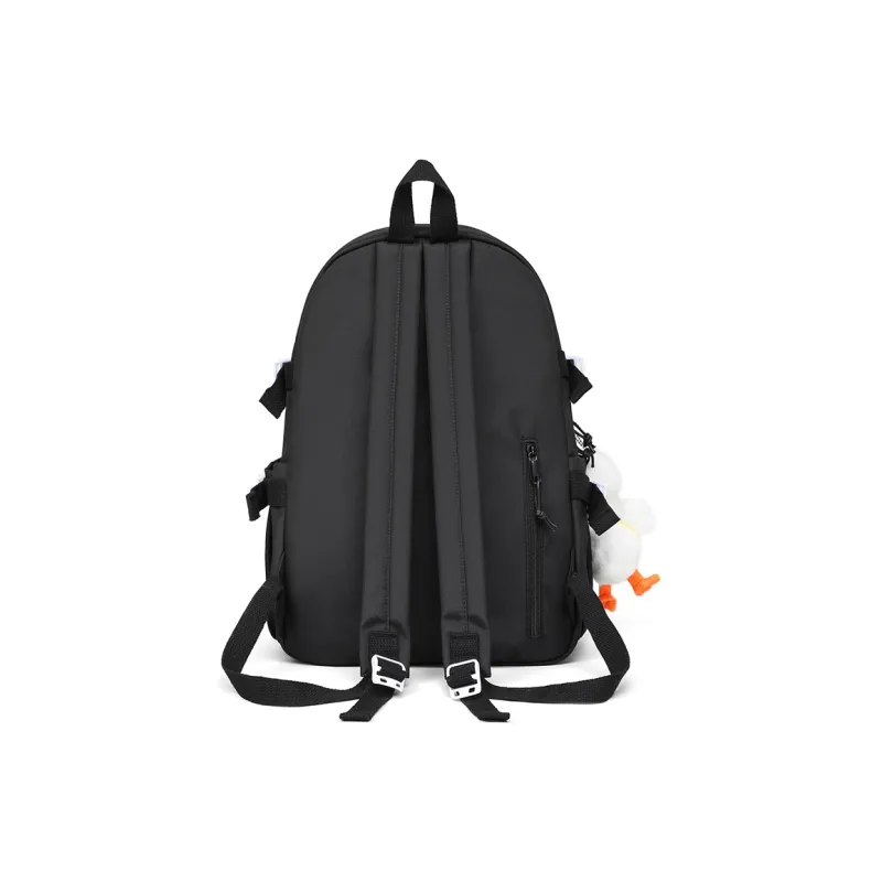VINEY Fabric Backpack Large Size Women's Black/Purple/Blue-3