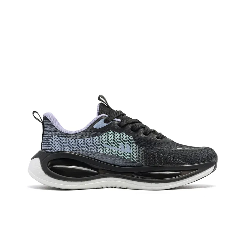 Warrior Cushioned Slip-Resistant Breathable Low-Top Casual Running Shoes Women's Gothic Purple-1