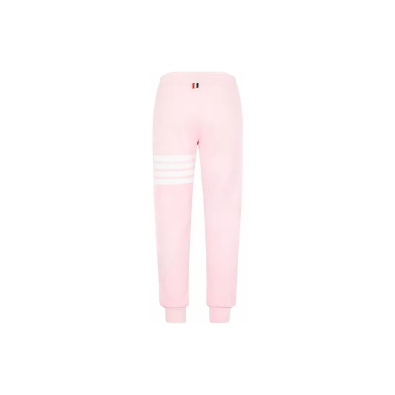 THOM BROWNE Medium Waffle 4-Bar Sweatpants-1