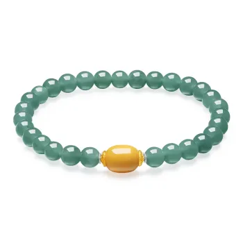 Cuiya Golden Building Ice Type Jadeite Bracelets Women's