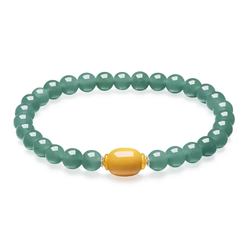 Cuiya Golden Building Ice Type Jadeite Bracelets Women's-0