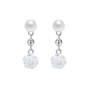 Yiru 999 Fine Silver Earrings Women's