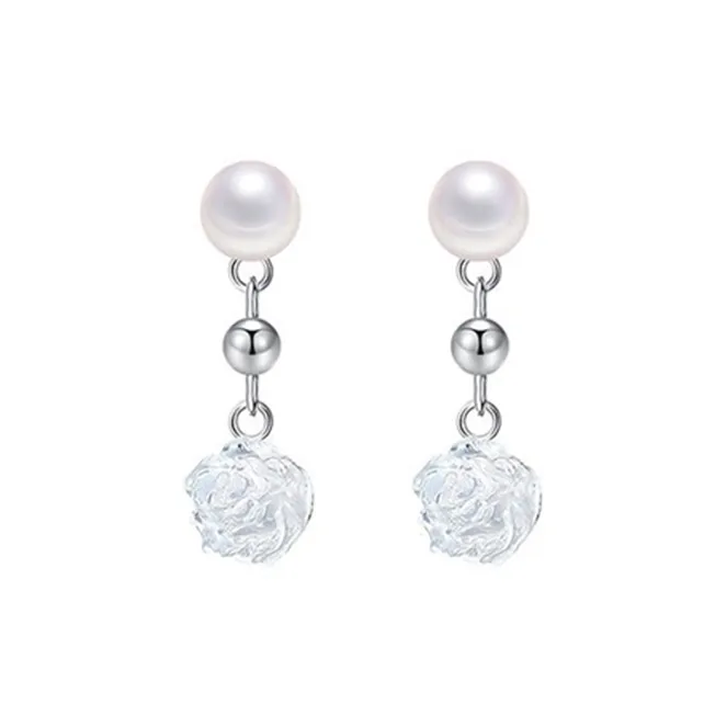 Yiru 999 Fine Silver Earrings Women's-0