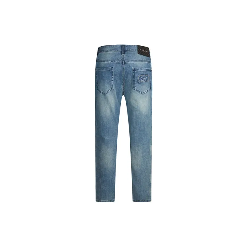 MANGANO Jeans Men Denim Blue Includes Brand Shopping Bag-0