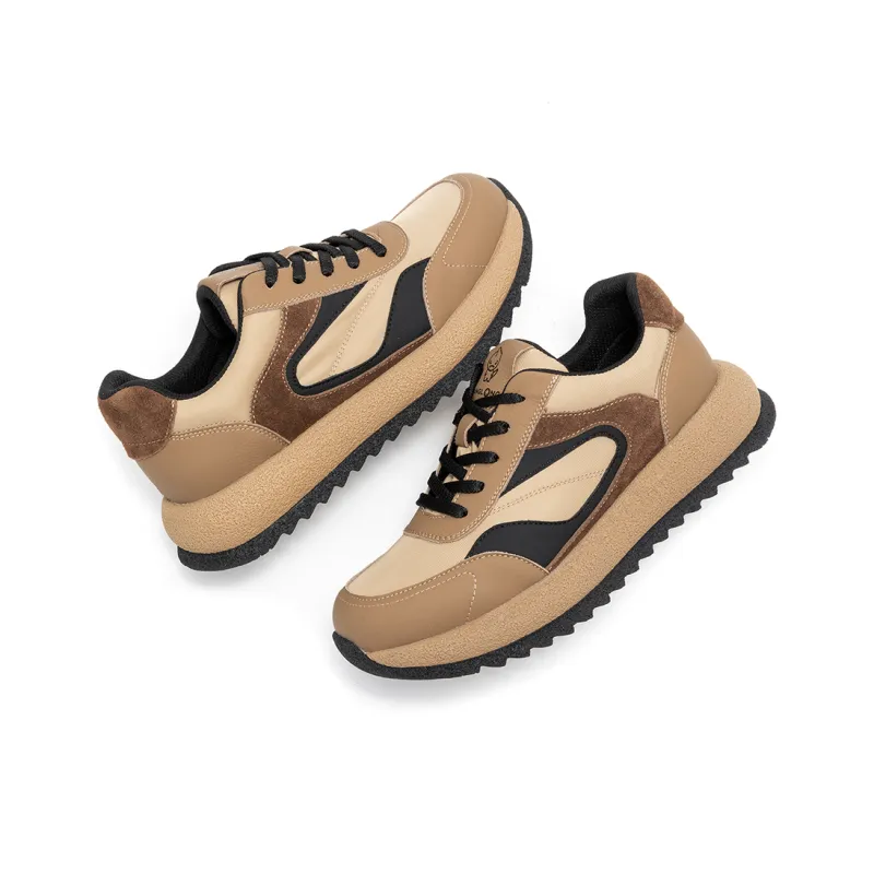 KANGLONG Anti Slip And Wear Resistant Height Increasing Low Top Casual Shoes Men's-10