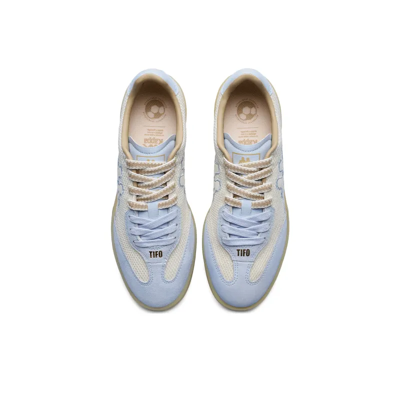Kappa Tifo Back to Back Slip Resistant, Abrasion Resistant, Breathable Low Top Skateboard Shoes Women's White Blue-3