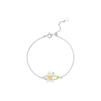 BABYBEI 925 Sterling Silver Mother Of Pearl Bracelets Women's
