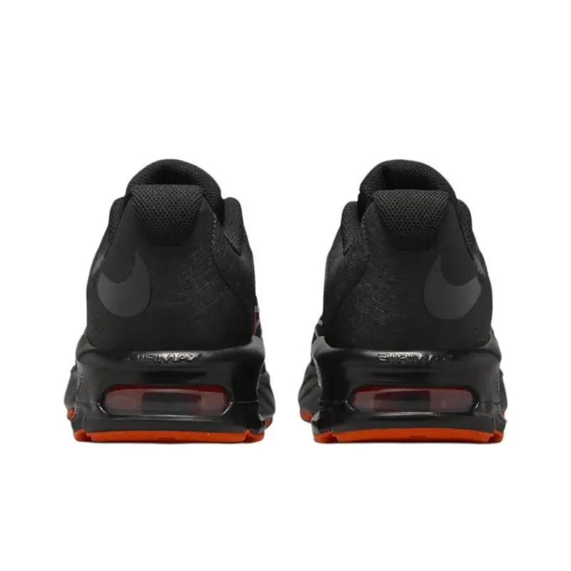 Nike Anti-Slip Wear-Resistant Low-Top Casual Shoes Unisex Black Orange-4