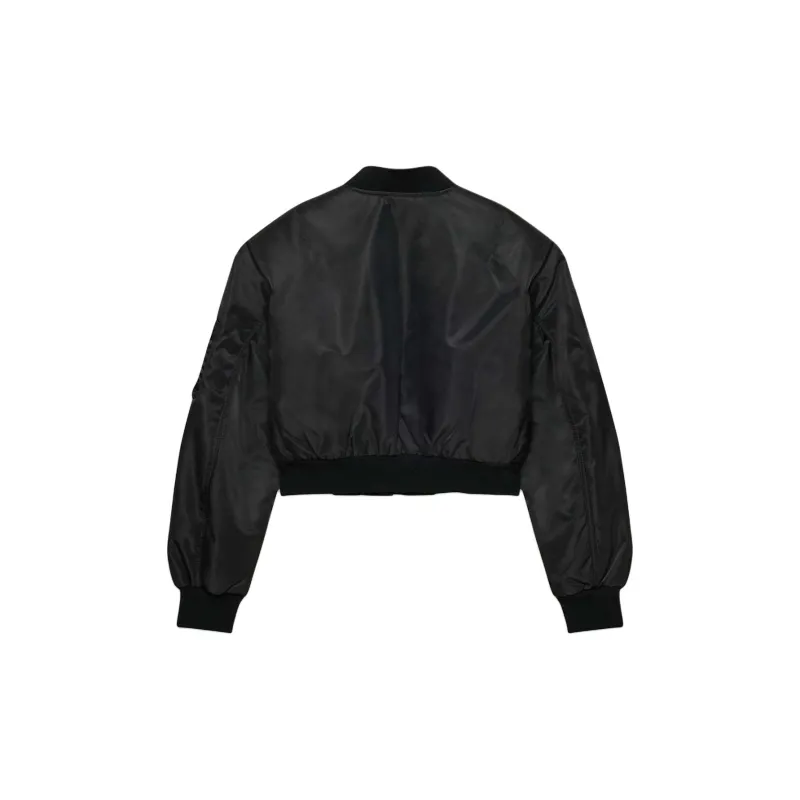 ARITZIA Babaton Paramount Bomber Jackets Coats Women's BLACK/Black-1