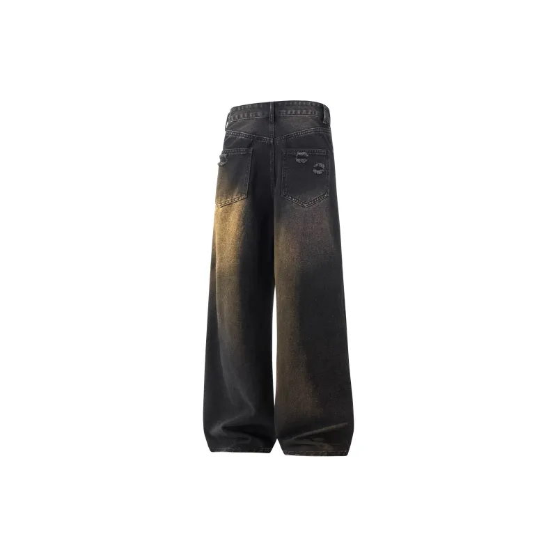 NEVER RULE Jeans Unisex Vintage Blue-1