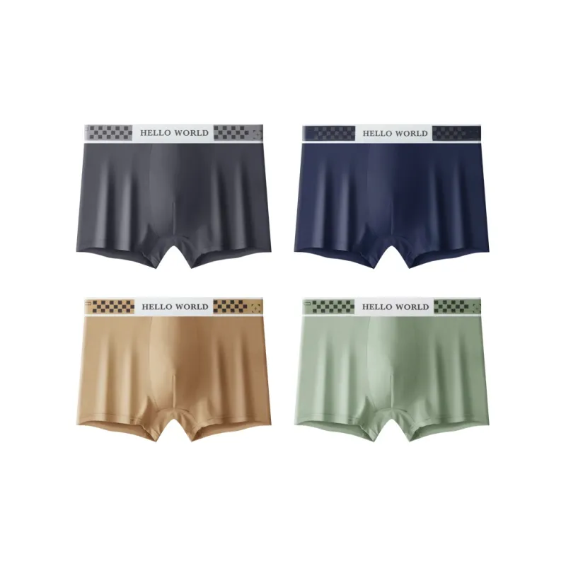 PLANDOO Underpants Men's 4 Pack-12