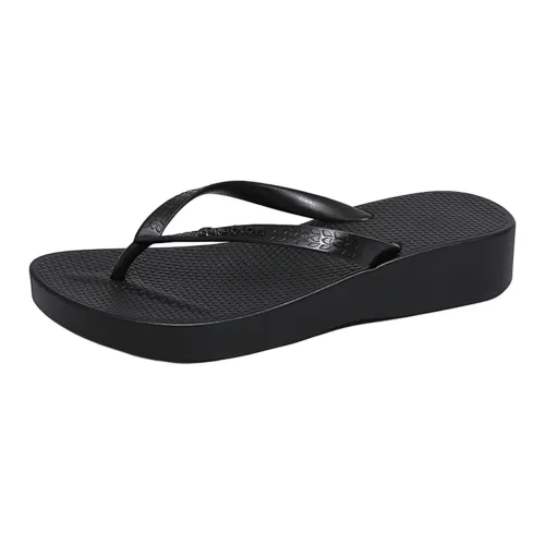 Ailise Slippers Black/Gold/White